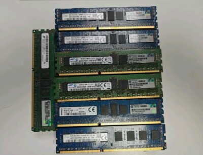 32GB 4x8GB PC3-12800R DDR3 ECC Server Workstation Memory