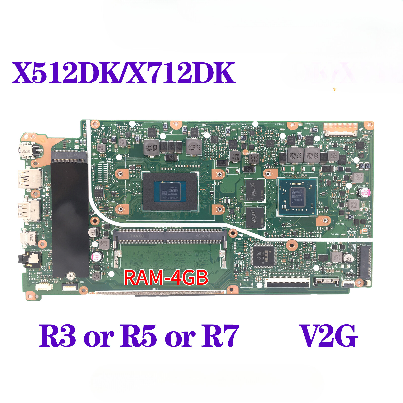 ASUS Vivobook X512DK M5050DA F512D A512DA A512DK S512DA Laptop Motherboard Replacement-image