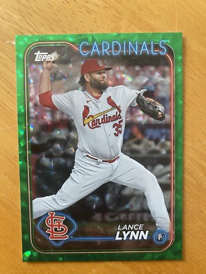 2024 Topps Green Crackle Foil #630 Lance Lynn SN/499