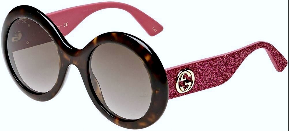 NEW Gucci Oversized Round Sunglasses Havanna Signature Logo NWT & Case Gucci GG2153S 006 Havana Panthos Sunglasses - eye-oo.com main image 3