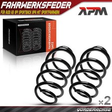 2x Federn Fahrwerksfeder Vorne für Audi A3 8P1 Sportback 8PA mit Sportfahrwerk