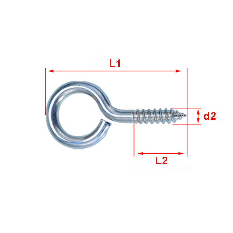 Mixed Color Sheep Eye Screws Kit - Plating Iron Threaded Hooks For Crafts Jewelry