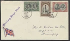 1939 Winnipeg Royal Visit Cover #246-248 May 24 Winnipeg Man CDS Flag Label