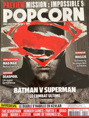 Popcorn Magazin Nr.14, Batman Vs Superman, Deadpool, Mad Max Fury Road, Maggie