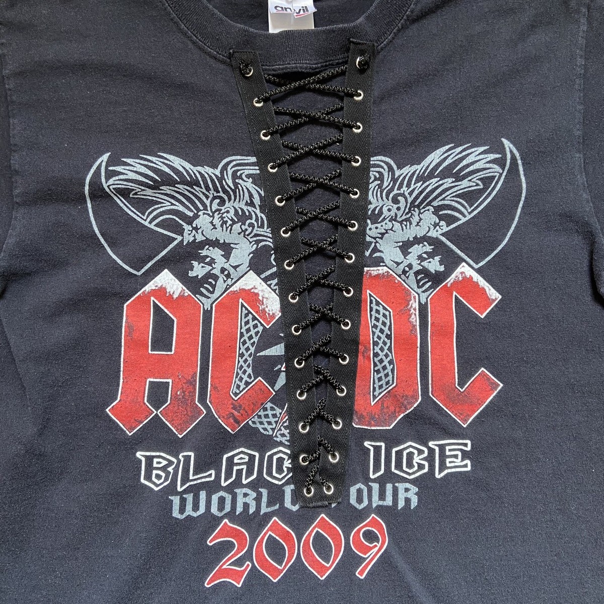 ACDC BLACK ICE TOUR Tシャツ M ブラック fit=scale-down,w=1200
