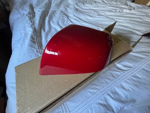 💥 17-25 OEM TESLA MODEL 3 LEFT SIDE EXTERIOR MIRROR SKULL CAP red multi-coat LH