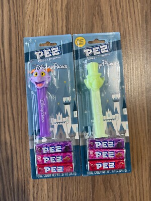2025 Disney Parks Figment & Glow In The Dark Hatbox Ghost Pez Dispenser Set