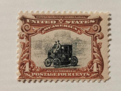 USA Mi.-Nr. 134 Elektro Auto Briefmarke von 1901 Postfrisch Panamerikanische Aus - Bild 1 von 4