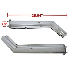 Stainless Steel 2 12 Bolt Pattern 45 Spring Loaded W2 Mud Flap Hangers Pair