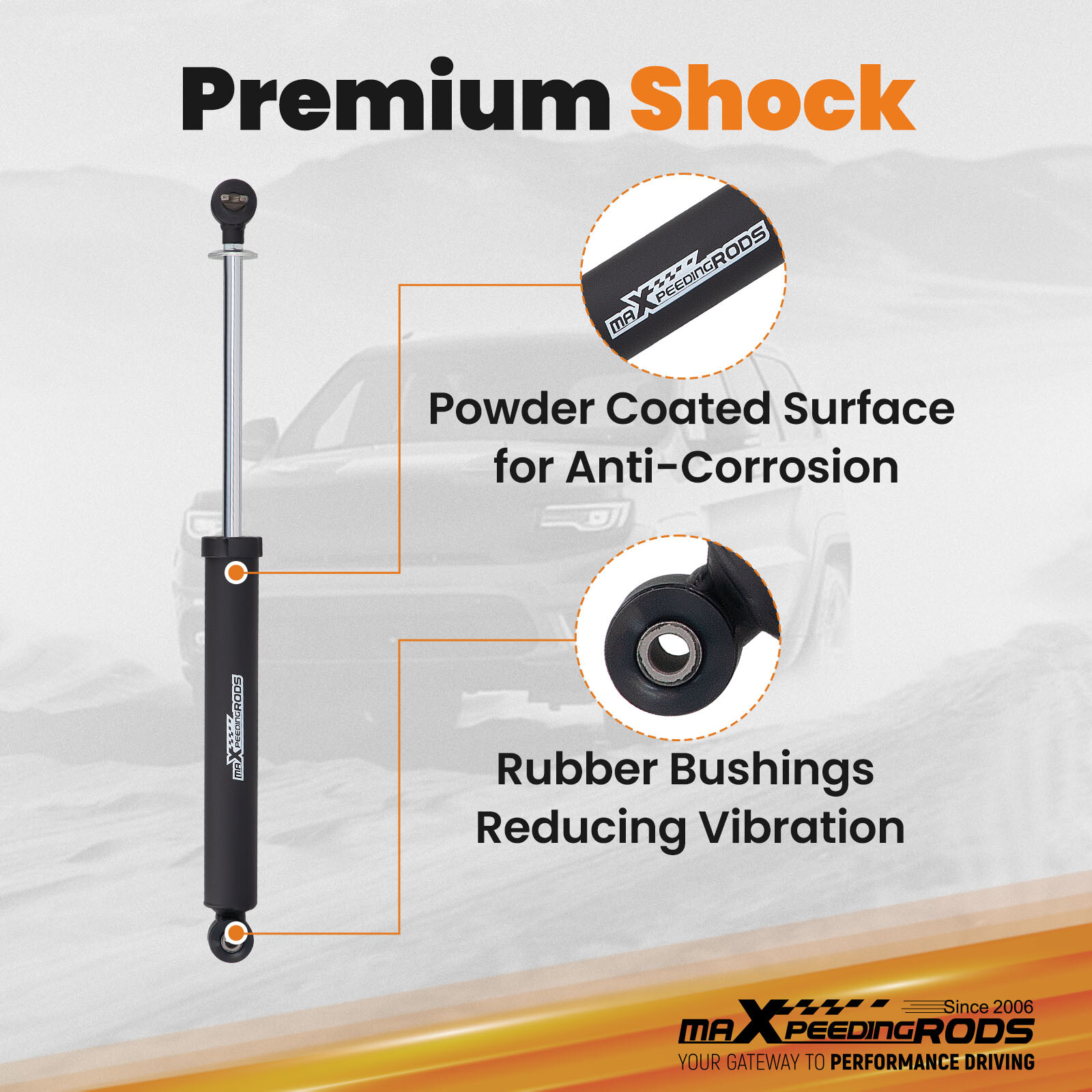 4 inch Lift Kit w/ Shocks For Jeep Wrangler JK Unlimited 2WD 4WD 2007-2018 thumbnail 9