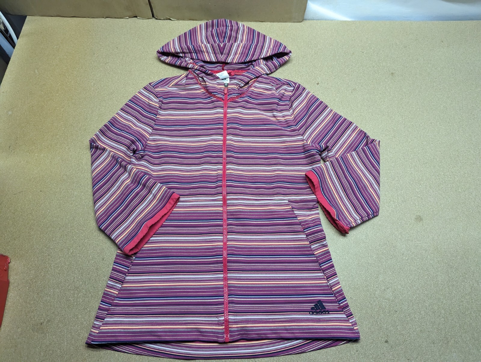 Giacca da donna Adidas Salomon AG taglia S Track sportiva con cappuccio e cerniera