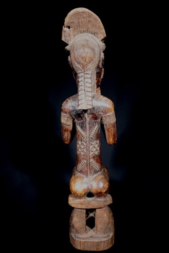 Art Africain Afrique - Magnifique Statue Asie Usu Baoulé Baule Akan - 44,5 Cms - Photo 5 sur 15