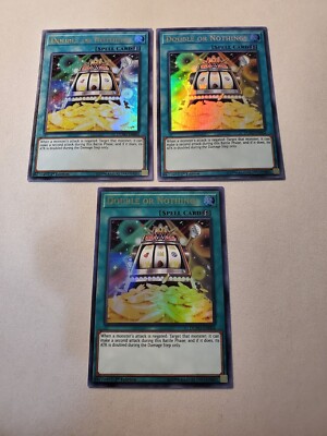 double or nothing yugioh card Yugioh - Double or Nothing! DUPO-EN064 NM 1st ed Ultra Rare x3
