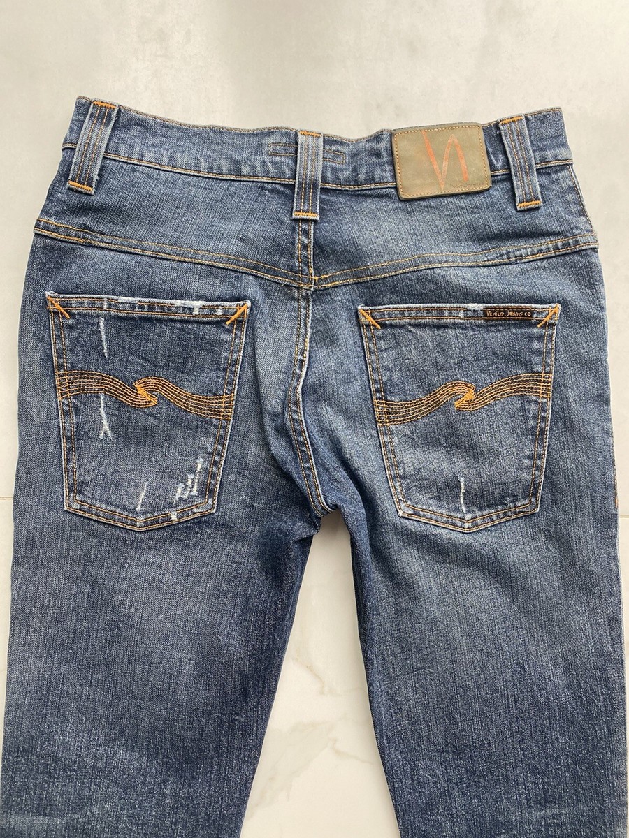 Nudie Jeans Thin Finn Men's Organic Medium Wash Denim