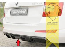 Rieger Heckansatz Heckspoiler Diffusor für Skoda Octavia 5E Limousine Combi schw