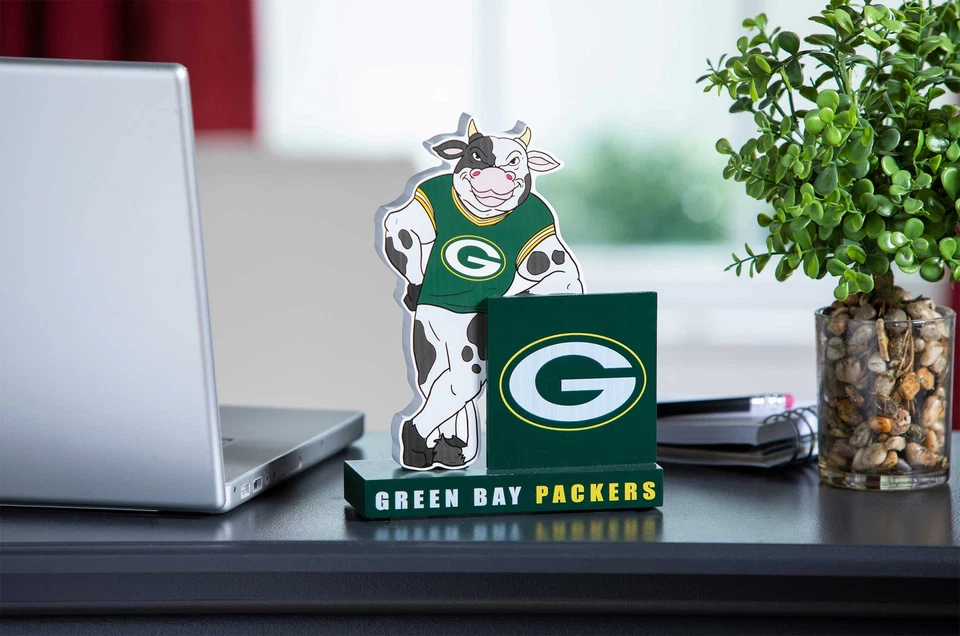 Estatua con logotipo de mascota de Green Bay Packers, 10,25" Foto 3 de 3