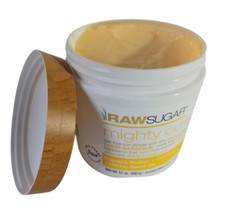 Raw Sugar Mighty Curls Hair Masque Papaya Butter Coconut Oil Hemp Seed Oil 12 oz