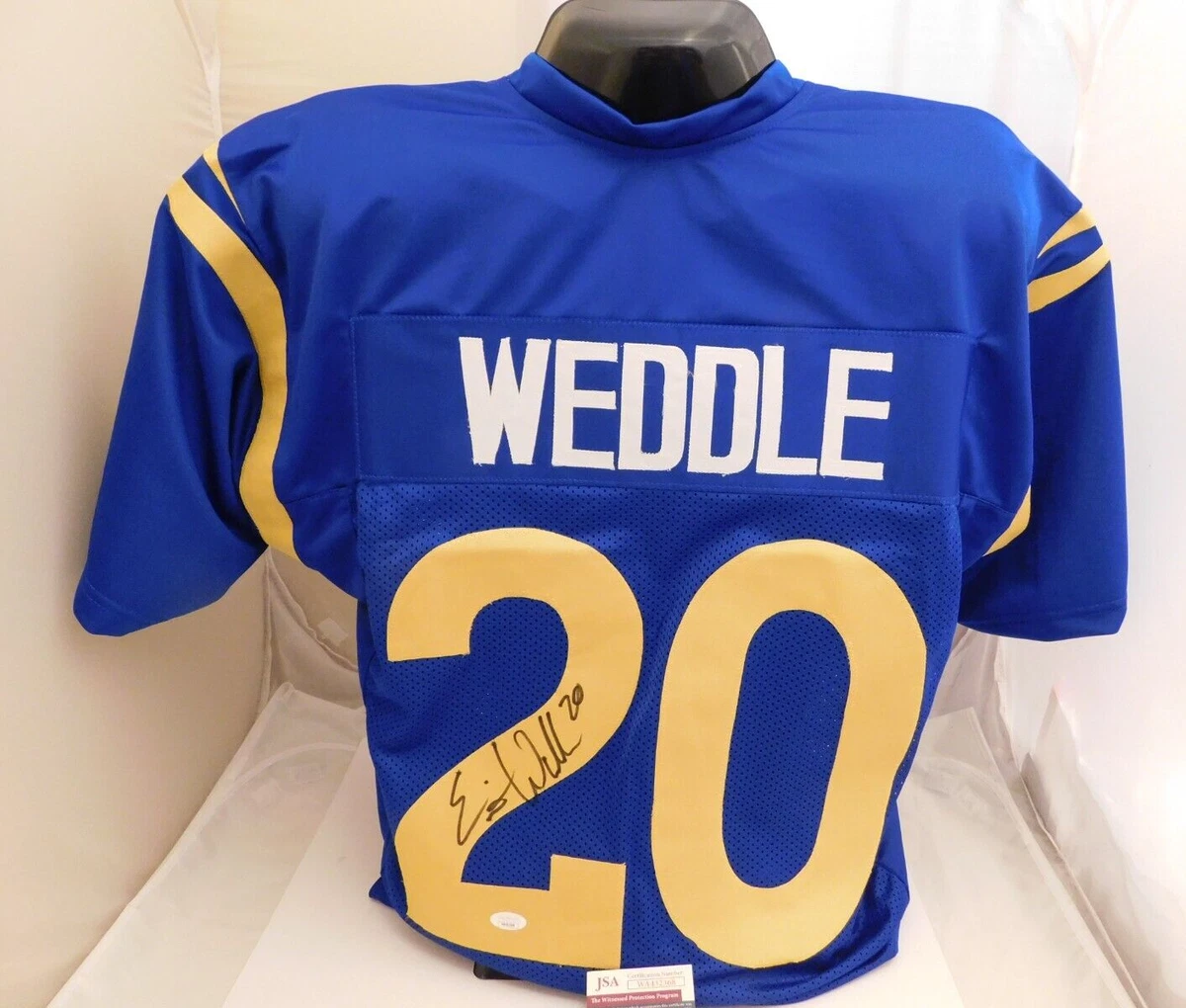 Eric Weddle Signed Autographed Los Angeles Rams Authentic Style Jersey JSA  COA B