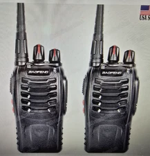 2 X BAOFENG BF-888S UHF 400-470 MHz 5W CTCSS Two-way Walkie-Talkie Radio