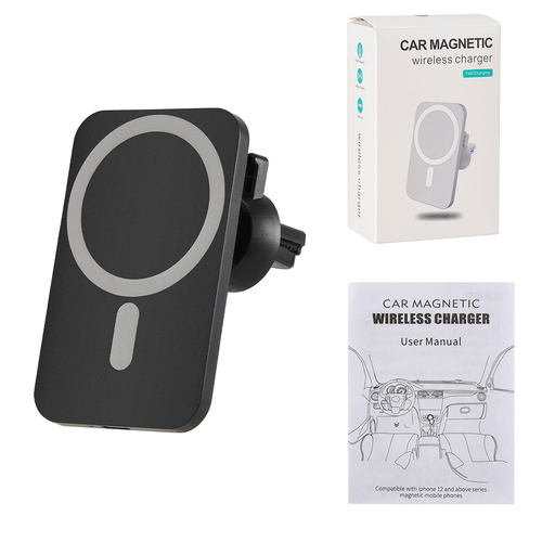 Magnetic Wireless Car Charger Vent Mount ,Fast Charging Phone Holder, Rotation - Picture 3 of 12