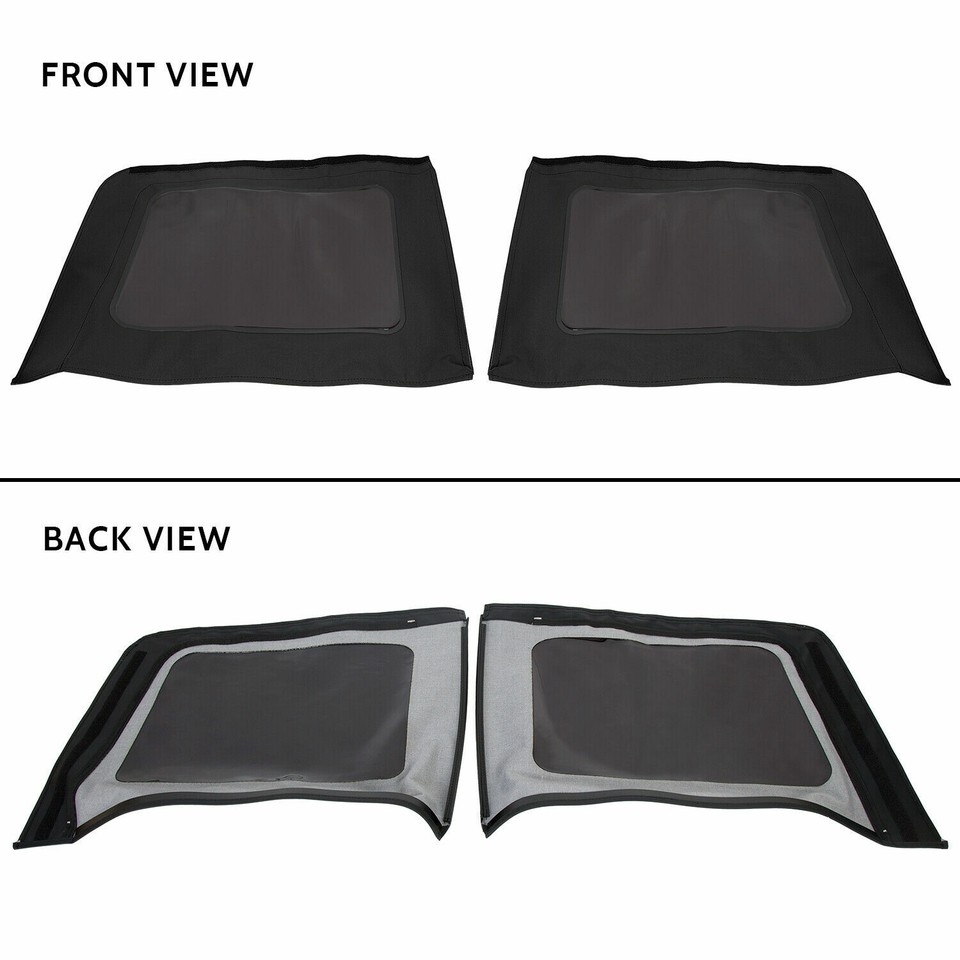 QuadraTop Premium Sailcloth Replacement Soft Top In Black Diamond For - Foto 5