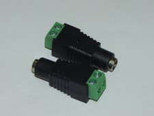 50 Pack Min Power Socket for 2.1MM with Screw mount for security cameras