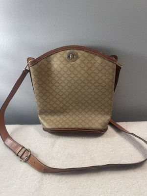 Celine Vintage Monogram Bucket Bag Crossbody Classic Celine Brown