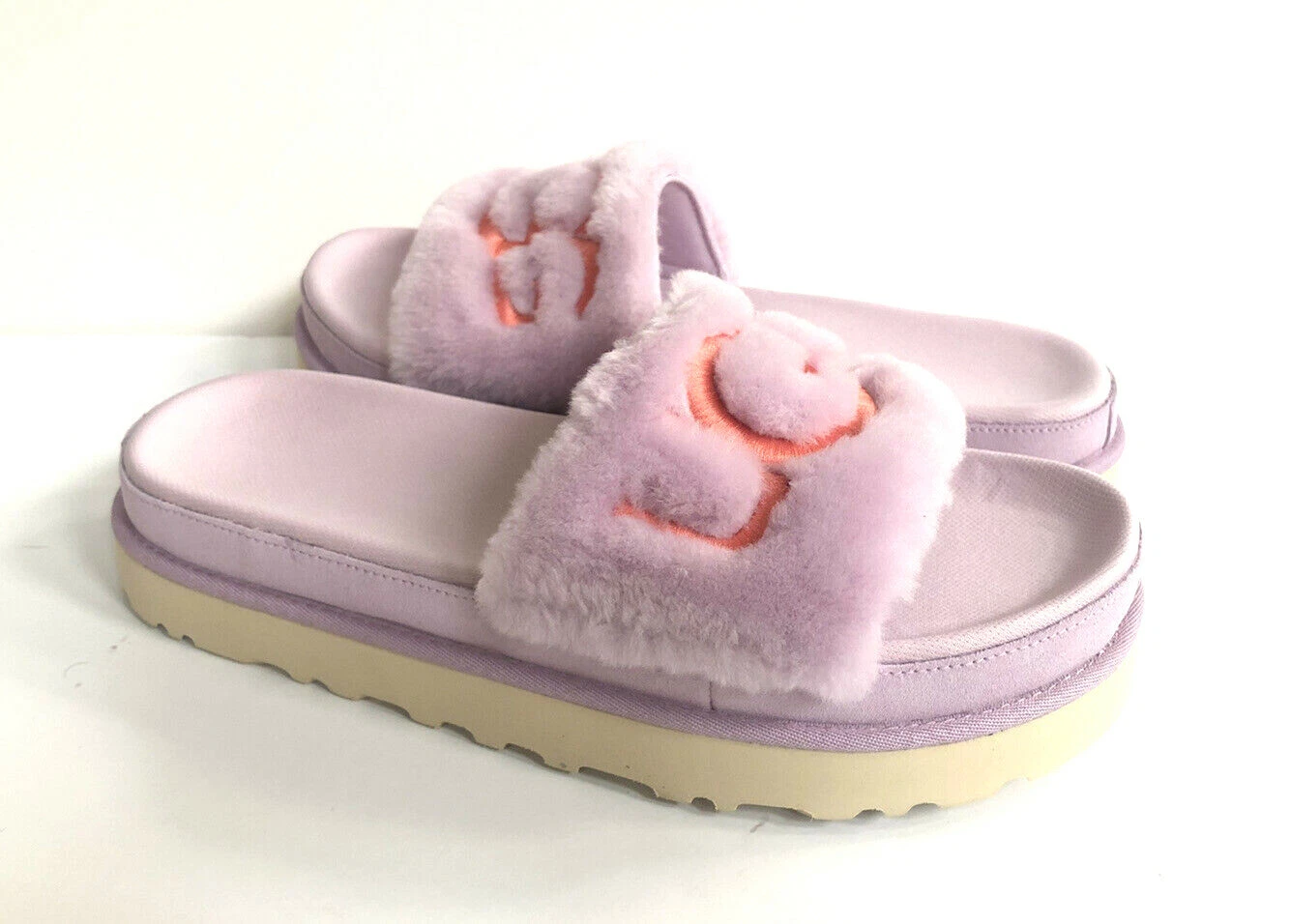 SANDALO UGG LATON FUR SLIDE CALIFORNIA ASTER UGG RICAMO US 6 EU 37 UK 4