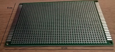 Doppelseitige Prototyp Leiterplatte 8 x 12 cm (kostenloser Versand)