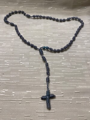 Prayer rope orthodox rosary hand made in Jerusalem gray knots 17” | eBay