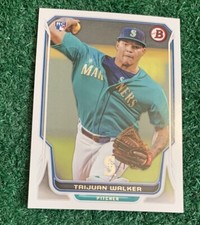 TAIJUAN WALKER - 2014 BOWMAN ROOKIE CARD # 86 - MARINERS - METS - PHILLIES - MLB. rookie card picture