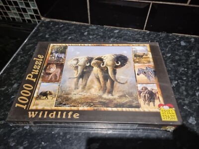 Neues Puzzle 1000 Teile Elefanten, Spiel Spass.