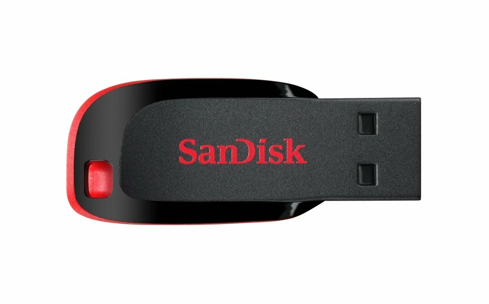 Sandisk 16GB 32GB 64GB 128GB Cruzer Blade Flash Drive Memory Stick USB Lote Paquete Foto 3 de 4