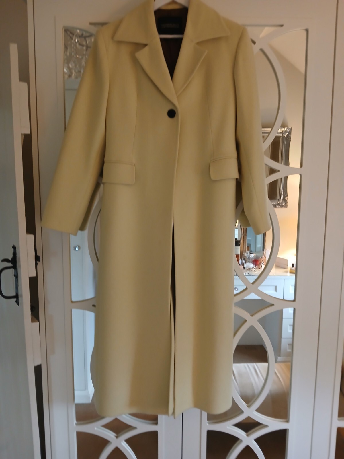 Massimo Dutti Limited Edition Lime Wool Coat Size L image 2