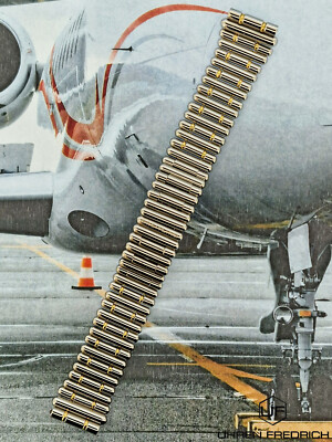 BREITLING ROULEAUXBAND 16mm STAHL GOLD FÜR WINGS LADY
