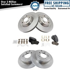 Front & Rear Posi Ceramic Disc Brake Pads & Rotors Kit for Sonata Optima