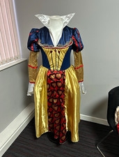 Disney Fairy Tale Queen Costume Dress Set w/ Red Wig & Crown, Size L