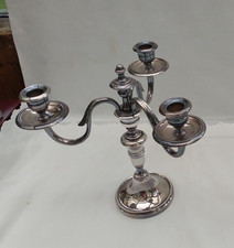 chandelier candélabre métal argenté CHRYSALIA 3 branches 24cm = à Christofle