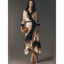 NWT Farm Rio Floral Wrap Dress Size Small