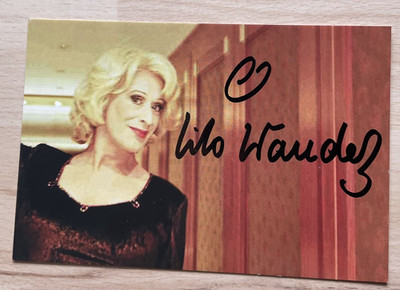 Lilo Wanders original signierte Autogrammkarte Ak Travestiekünstler Wahre Liebe