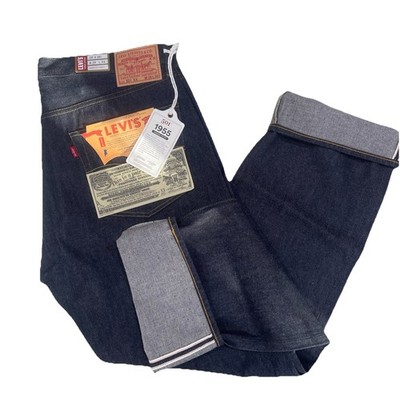MEN'S Levi Vintage Clothing 1955 501 Original Fit DARK WASH 38X34