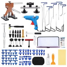 128PCS Dent Puller Kit for Cars,10 PCS Paintless Dent Repair Rods, Paintless ...