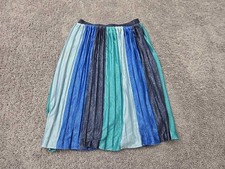 Maeve Anthropologie Sunburst Skirt Womens S Shimmer Metallic Pleated Boho