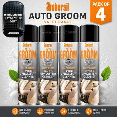 4x Ambersil Bräutigam Auto Innenraum Sitze Teppich Verkleidung Polster Schaum Reiniger Dosen +M