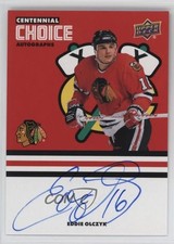 2025 Chicago Blackhawks Centennial Choice Signatures Ed Olczyk Eddie Auto 1ot4