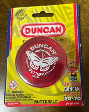 DUNCAN BUTTERFLY YO-YO - THE ORIGINAL WORLDS 1 YOYO - RED - BRAND NEW