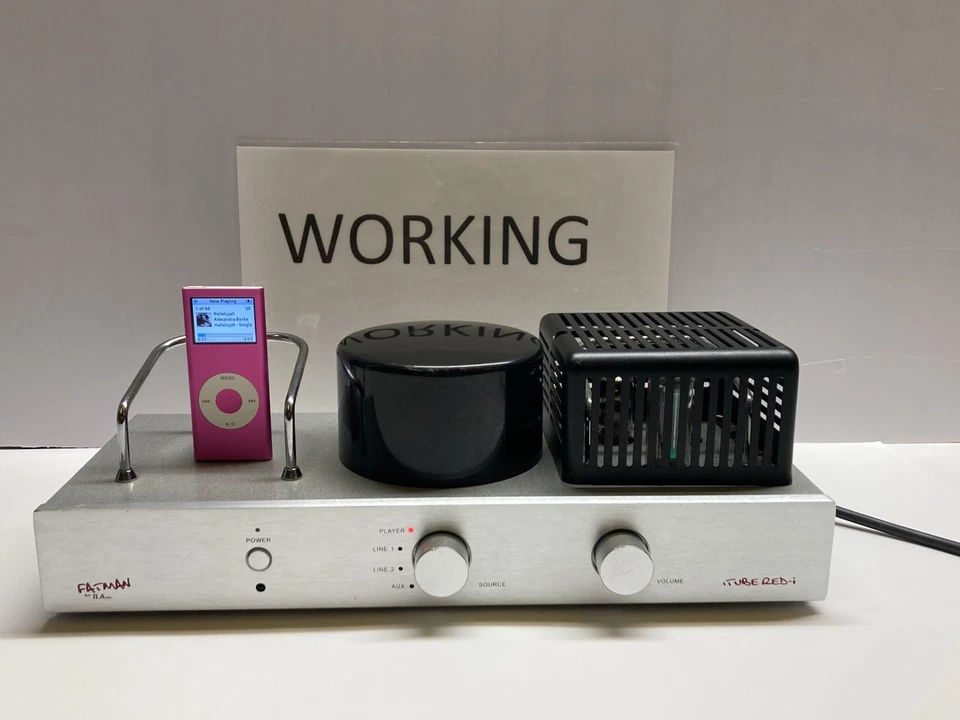 Fatman iTube Red-i Valve Amplifier with iPod  – Tested – No Remote Control - Image 2 of 4