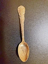 Antique 4" Sterling Silver 925 Baby Spoon w/ Engraved "Chickasha I.T."