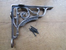 Rustic iron shelving Shelf Brackets Vintage Victorian scroll ornate scaffold
