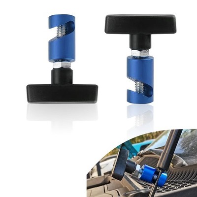 Pack-2 Car Hood Support Rods, Multi-Purpose Snap On Lift Support Clamp, Autom...